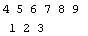 4 5 6 7 8 9 <br /> 1 2 3 